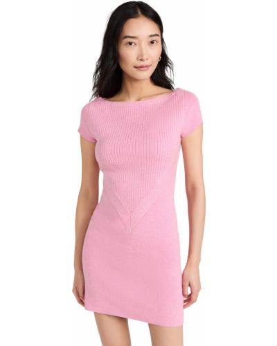 Mini šaty Victor Glemaud, růžová