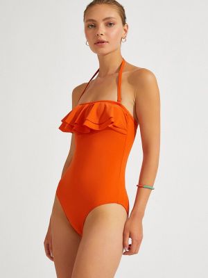 Слитный купальник Koton, оранжевый