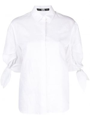 Camiseta con lazo Karl Lagerfeld blanco