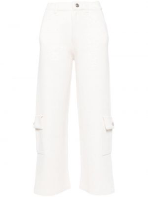 Pantalon cargo avec poches Barrie blanc