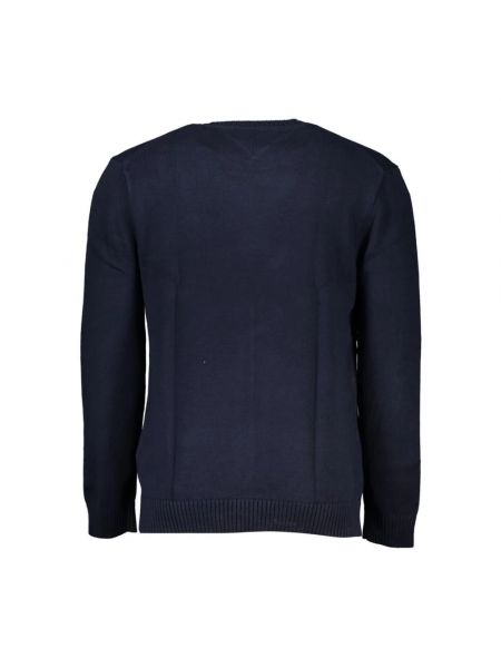Jersey de algodón de tela jersey de cuello redondo Tommy Hilfiger azul