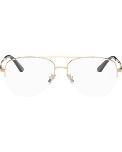 Авиаторы очки для зрения Cartier, золотые