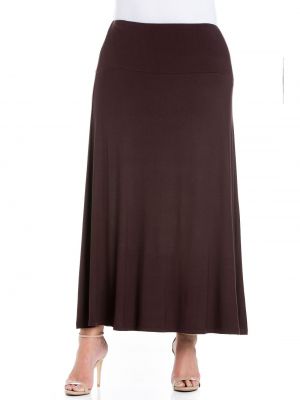 Длинная юбка 24seven Comfort Apparel коричневая