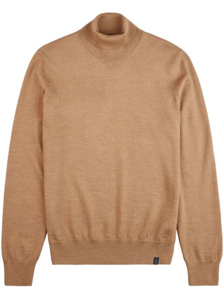 Pull col roulé col roulé Fay beige