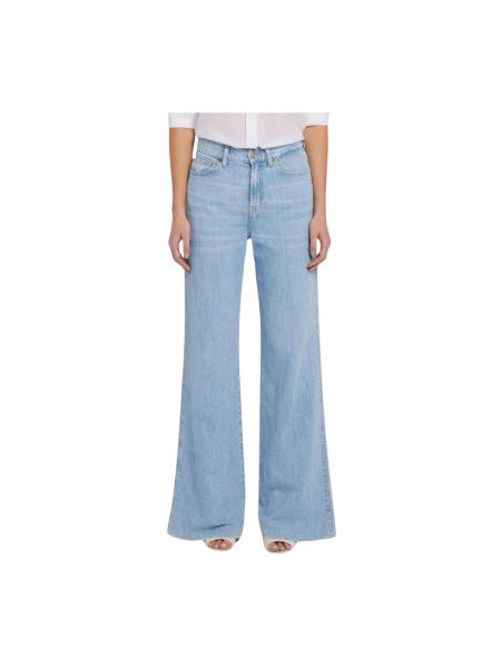 High waist bootcut jeans 7 For All Mankind blau