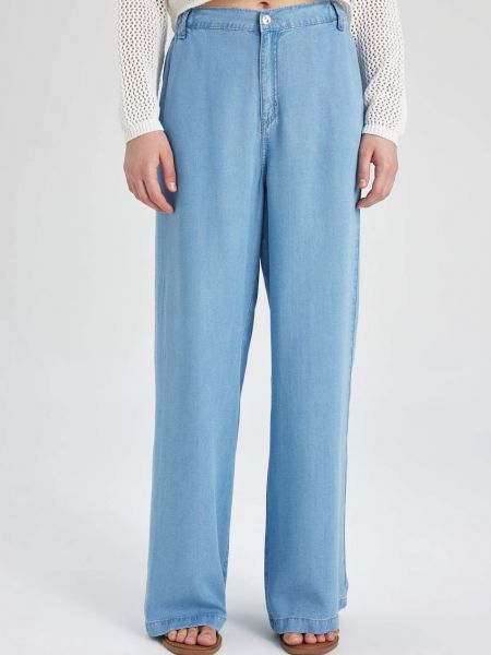 Voľné priliehavé džínsy s vysokým pásom Defacto