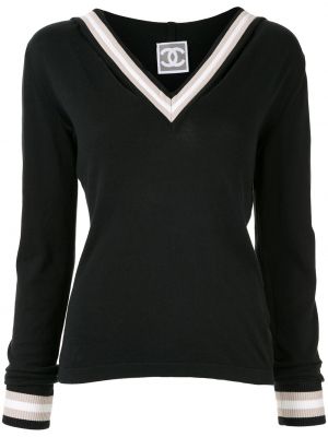 Jersey de tela jersey Chanel Pre-owned negro