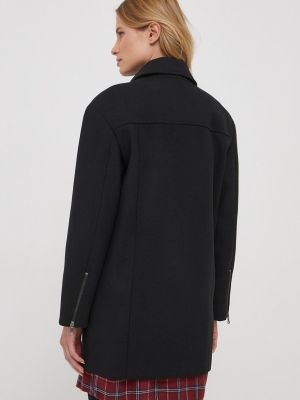Oversized kabát Sisley černý