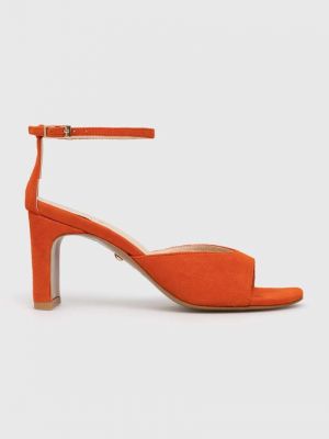 Sandale din piele Baldowski portocaliu