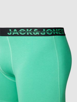 Bokserki slim fit Jack & Jones Plus zielone