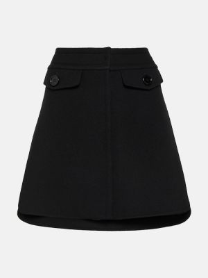 Μάλλινη φούστα mini 's Max Mara μαύρο