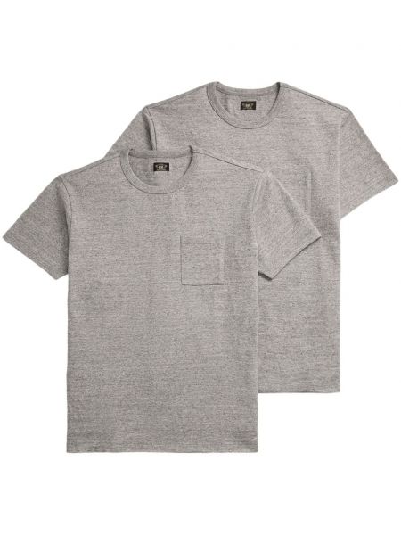 Bavlnená košeľa Ralph Lauren Rrl sivá