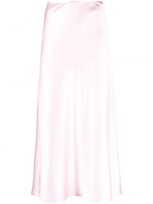 Szatén hosszú szoknya Atu Body Couture rózsaszín