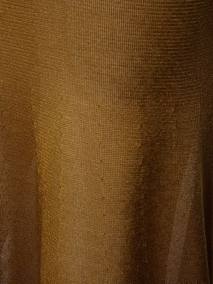 Μάξι φόρεμα από βισκόζη από ζέρσεϋ Tom Ford κίτρινο