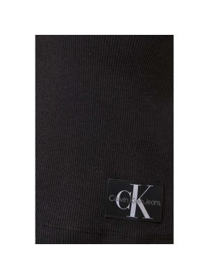 Koszulka z dekoltem w serek Calvin Klein Jeans czarna