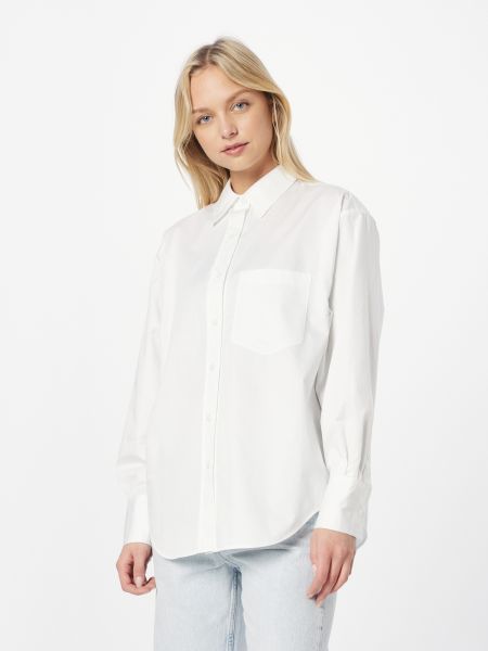 Voľná priliehavá košeľa Calvin Klein biela