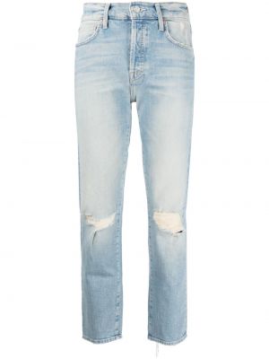 Distressed straight jeans Mother