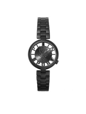 Sportinio stiliaus laikrodžiai su tigro raštu Plein Sport juoda