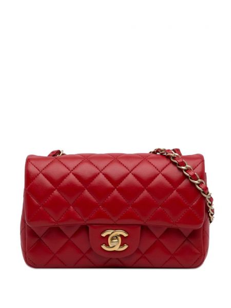 Torba na ramię klasyczna Chanel Pre-owned czerwona