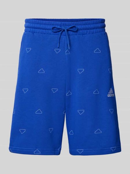 Dzianinowe szorty Adidas Sportswear niebieskie