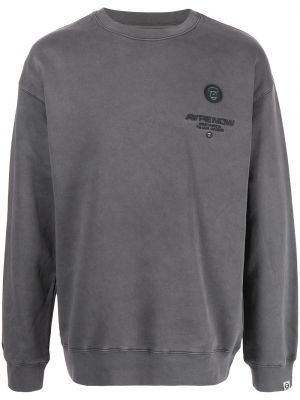 Sweatshirt mit print Aape By *a Bathing Ape® grau