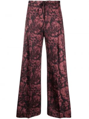 Pantaloni cu model floral cu imagine Christian Wijnants
