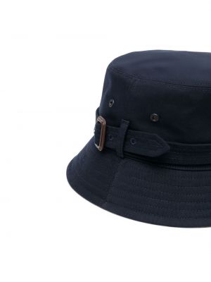 Bavlněný klobouk s přezkou Burberry modrý