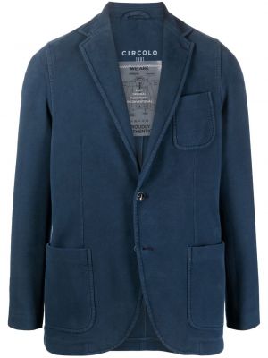 Bomull lang blazer Circolo 1901 blå