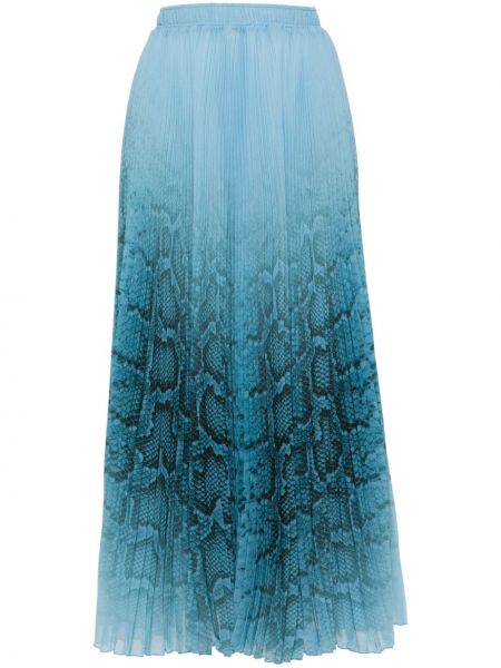 Plisirana suknja s printom sa zmijskim uzorkom Ermanno Scervino