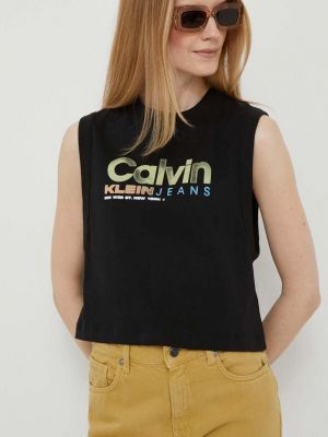Топ Calvin Klein Jeans черно