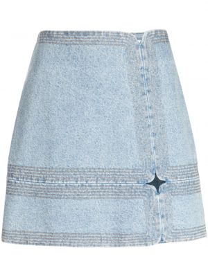 Džínsová sukňa Acler modrá