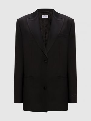 Пиджак с вышивкой Off-white черный