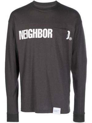 Sweatshirt mit rundhalsausschnitt mit print Neighborhood