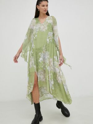 Oversized midi šaty Allsaints zelené