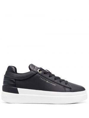 Sneakers con stampa Tommy Hilfiger nero