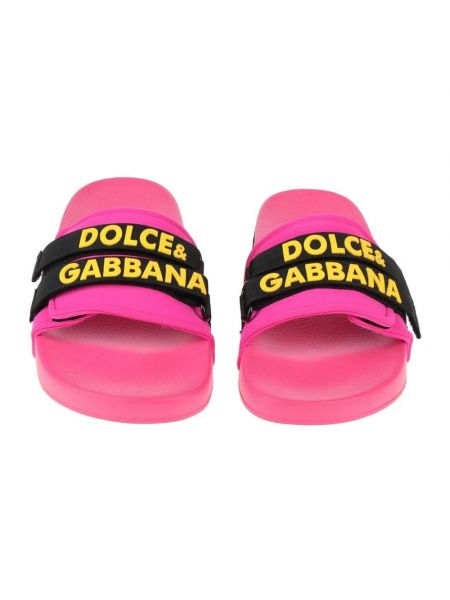 Sandalias sin tacón Dolce & Gabbana rosa