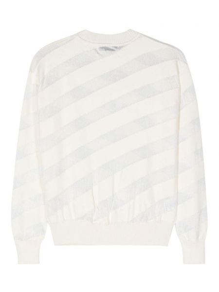 Caurspīdīgs džemperis Gimaguas balts
