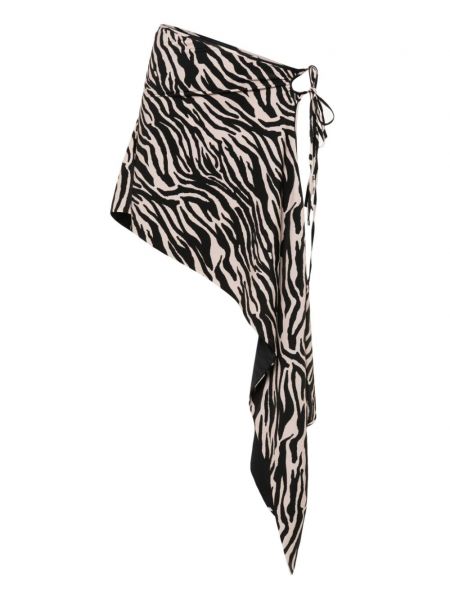 Sukňa s potlačou so vzorom zebry The Attico