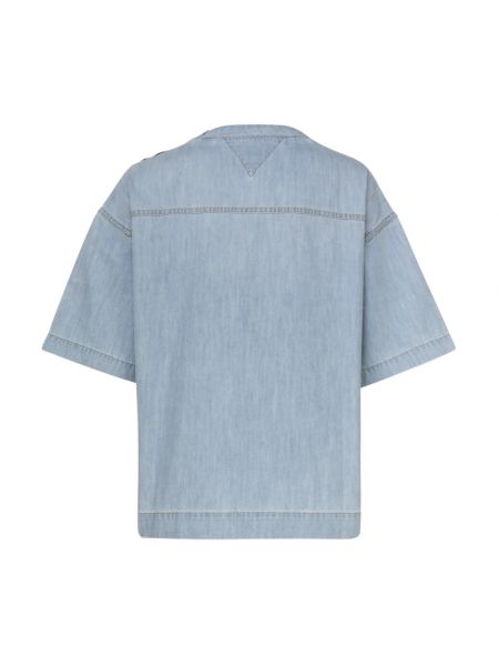 Camisa manga corta Bottega Veneta azul