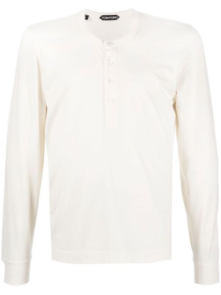 T-shirt a maniche lunghe Tom Ford beige