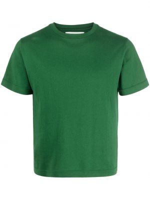T-shirt di cachemire con scollo tondo Extreme Cashmere verde