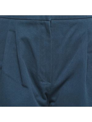 Spodnie bawełniane Fendi Vintage niebieskie