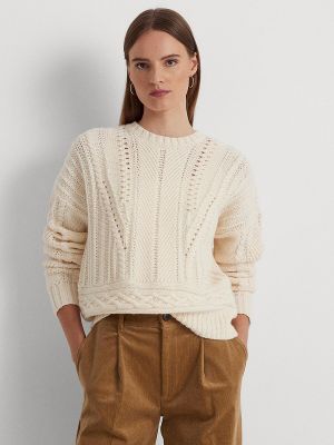 Jersey de lana de tela jersey de cuello redondo Lauren Ralph Lauren