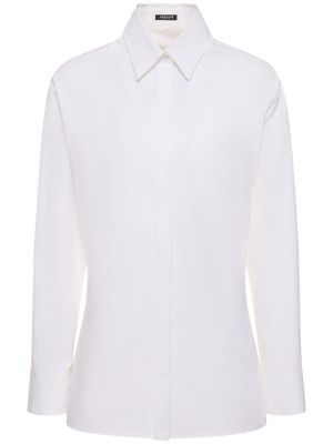 Medvilninė marškiniai Versace balta