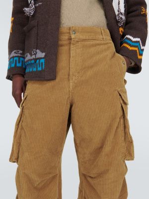 Pantalones cargo de pana de terciopelo‏‏‎ Alanui marrón