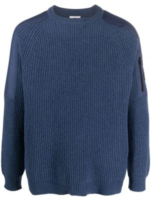 Volneni pulover Woolrich modra