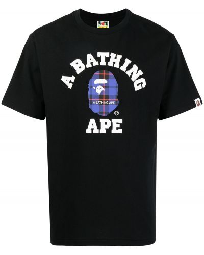 Trykt t-skjorte A Bathing Ape® svart