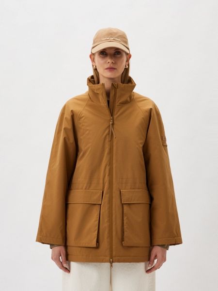 Утепленная демисезонная куртка Max Mara Leisure коричневая