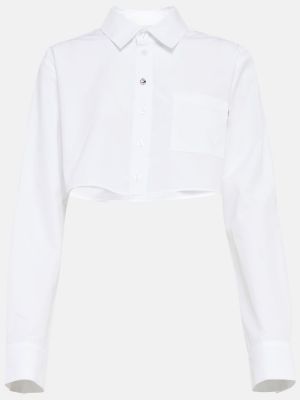 Camicia di cotone Coperni bianco