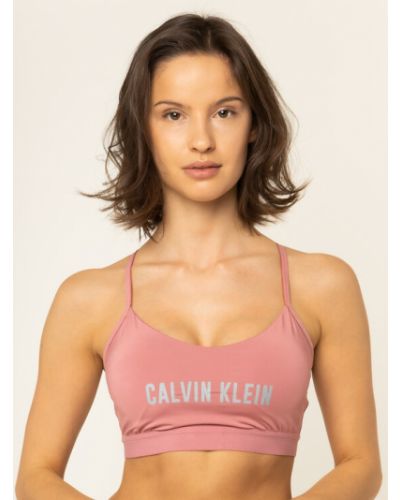 Calvin Klein Performance Podprsenkový top Low Support Bra 00GWH9K114 Růžová